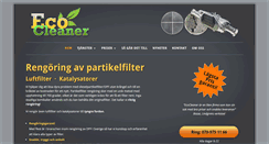 Desktop Screenshot of ecocleaner.se